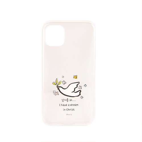 핸드폰 젤리케이스-비둘기/날개를 펴 (아이폰11/아이폰11프로/갤럭시S10)